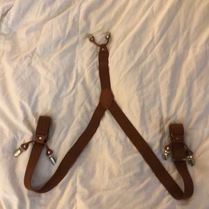 Men’s brown suspenders